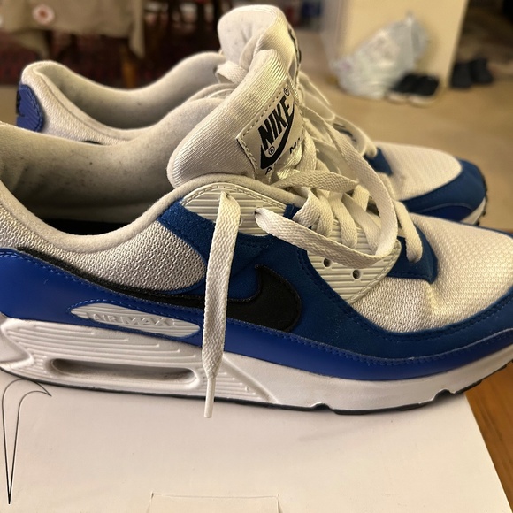 Men’s Nike Air Max 90 Blue/White - Picture 4 of 7